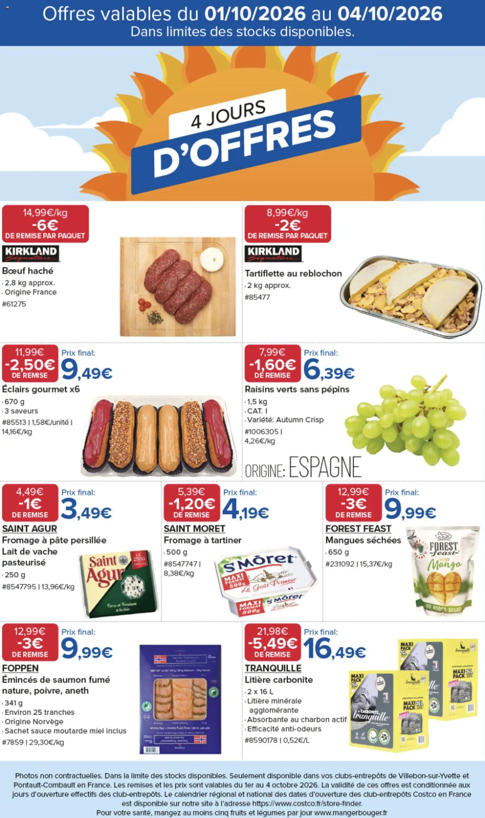 Costco 4 jours d'offres