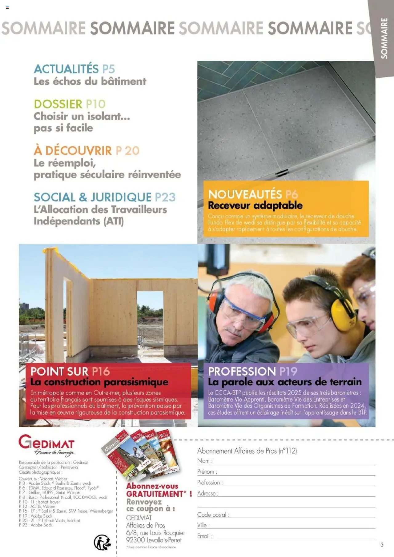 Gedimat - Affaires De Pros Gedimat n°112 (2025-10-01 - 2025-12-31)