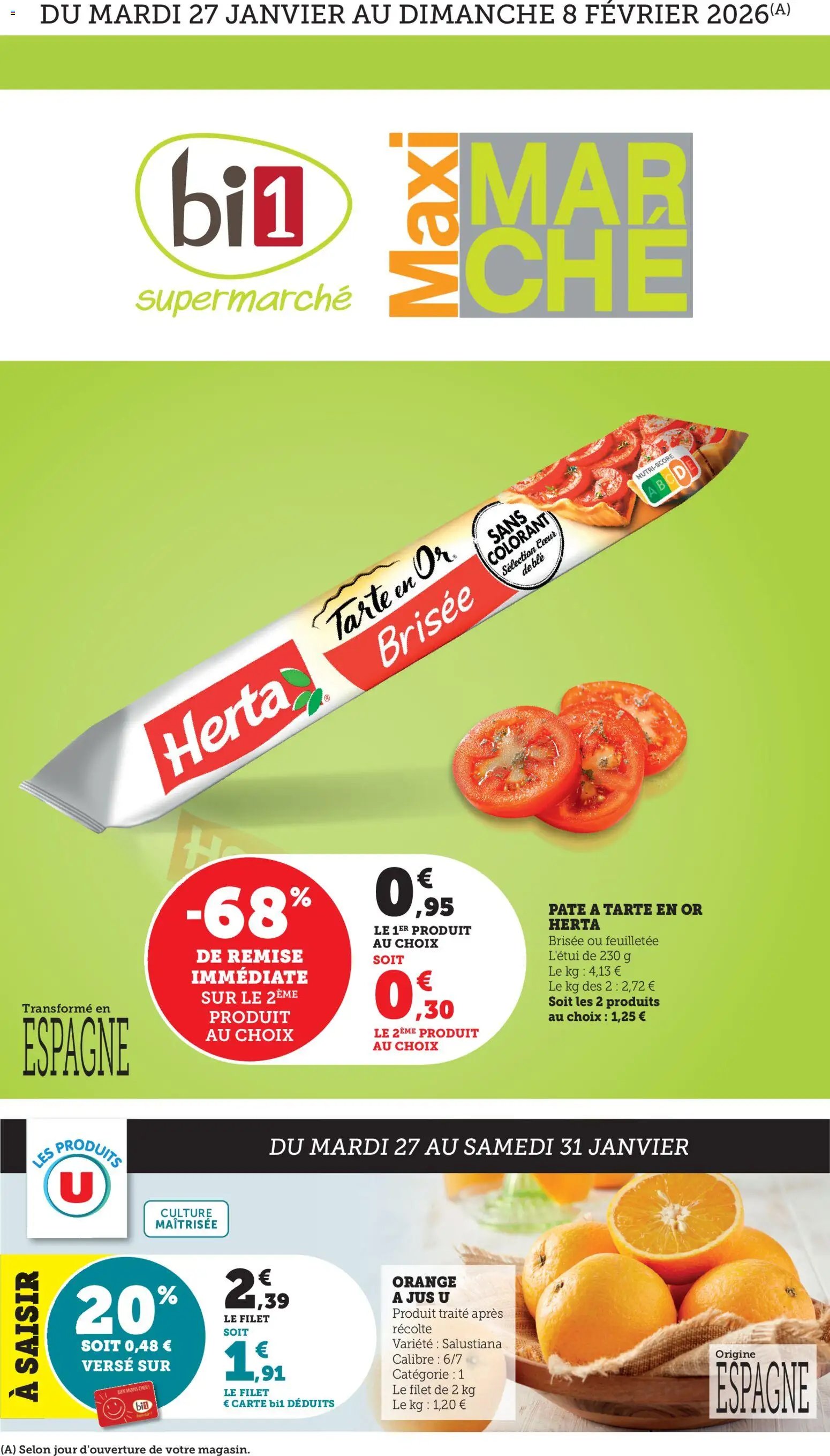 bi1 Offre de la semaine Maxi Marché