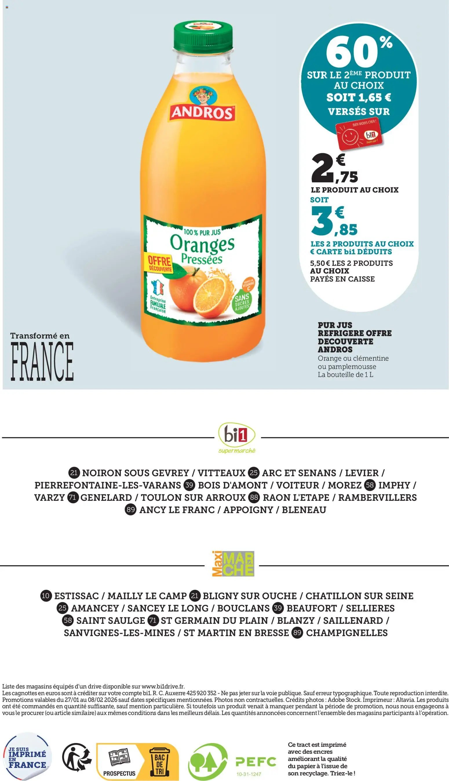 bi1 Offre de la semaine Maxi Marché