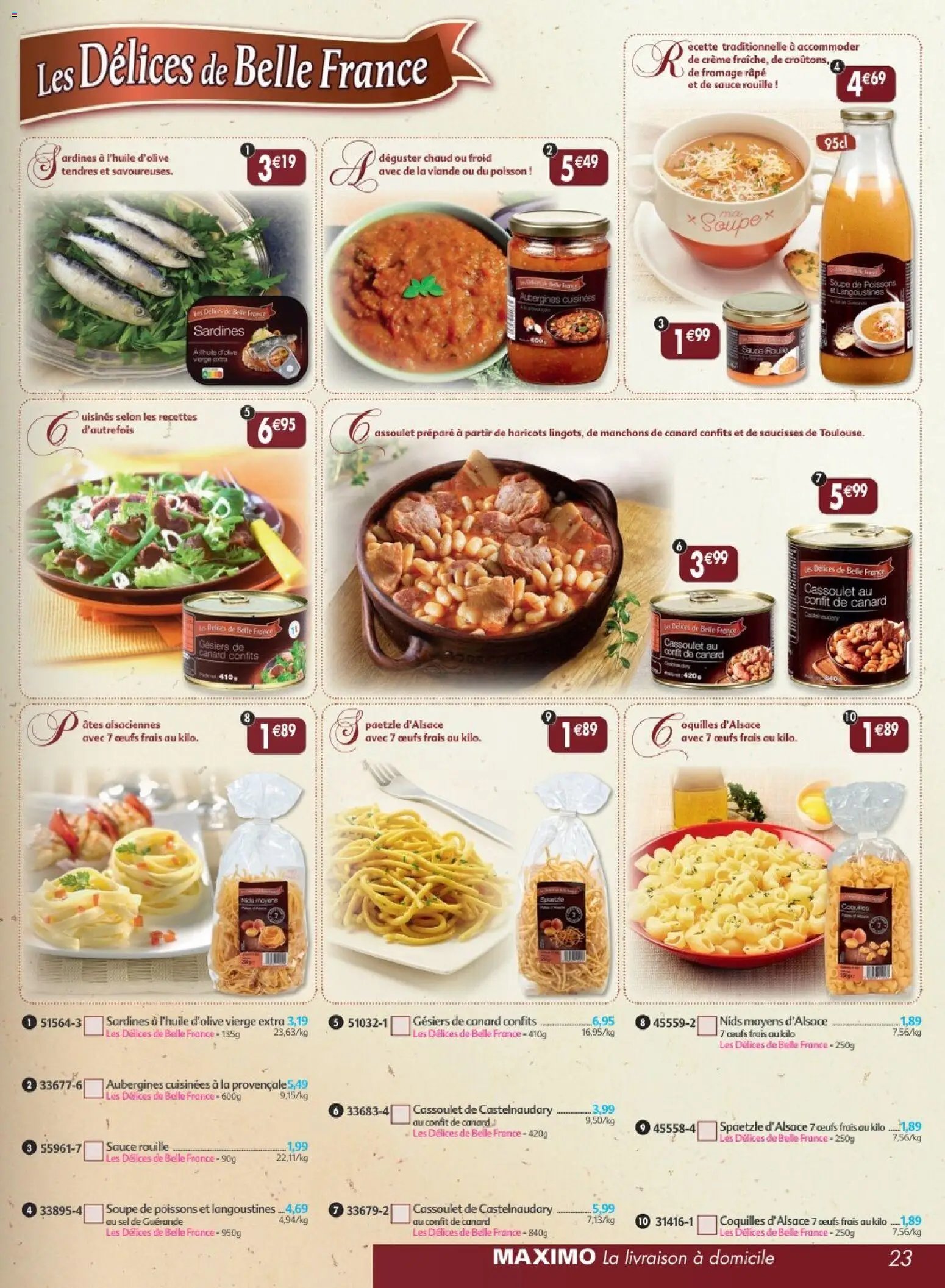 Maximo catalogue epicerie