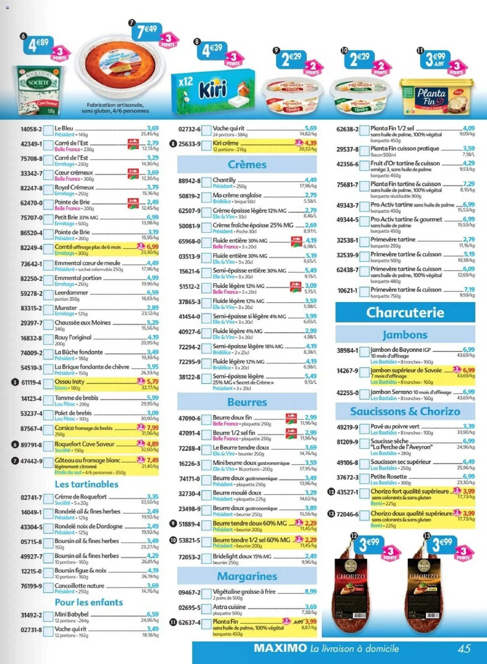 Maximo catalogue epicerie