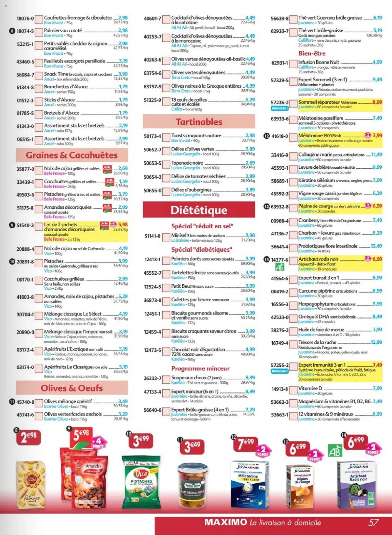 Maximo catalogue epicerie