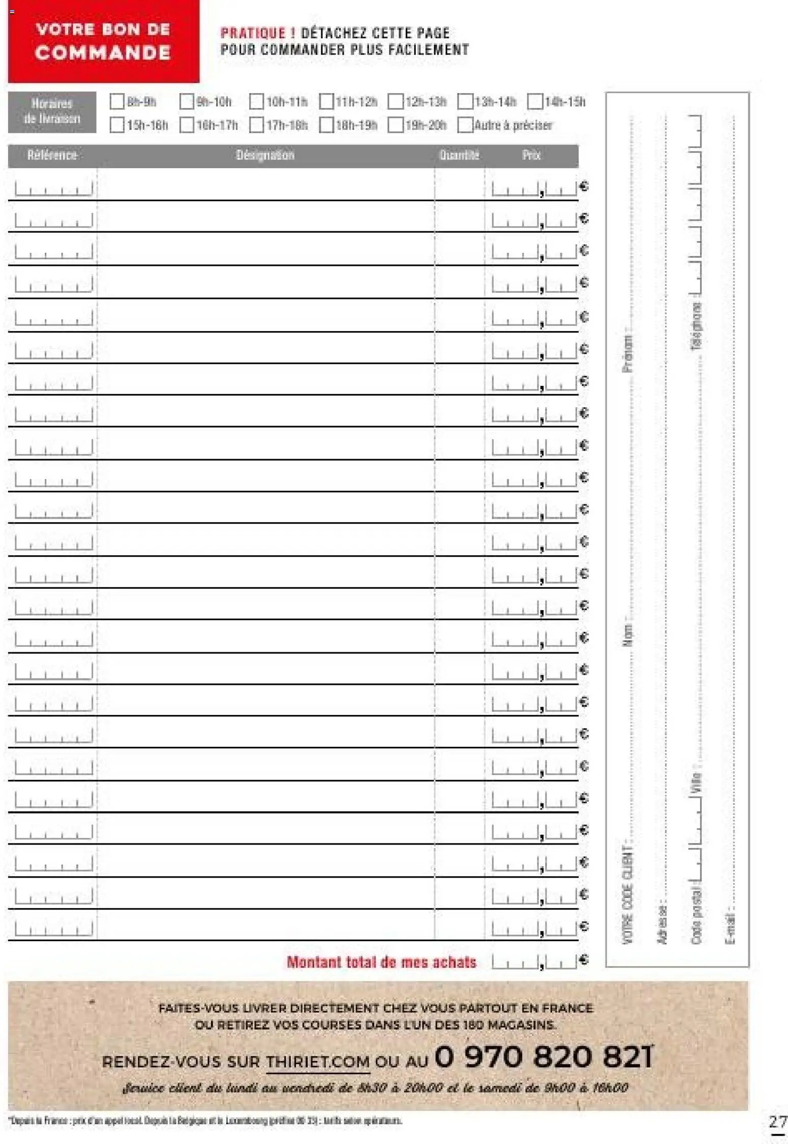 Thiriet - Catalogue Livraison 2026 Promo (2026-03-01 - 2026-04-01)