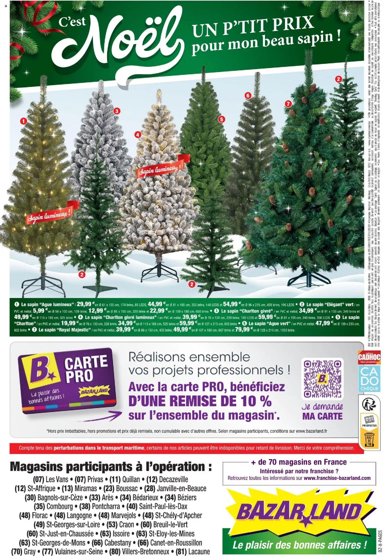 Bazarland - Brochure Noël