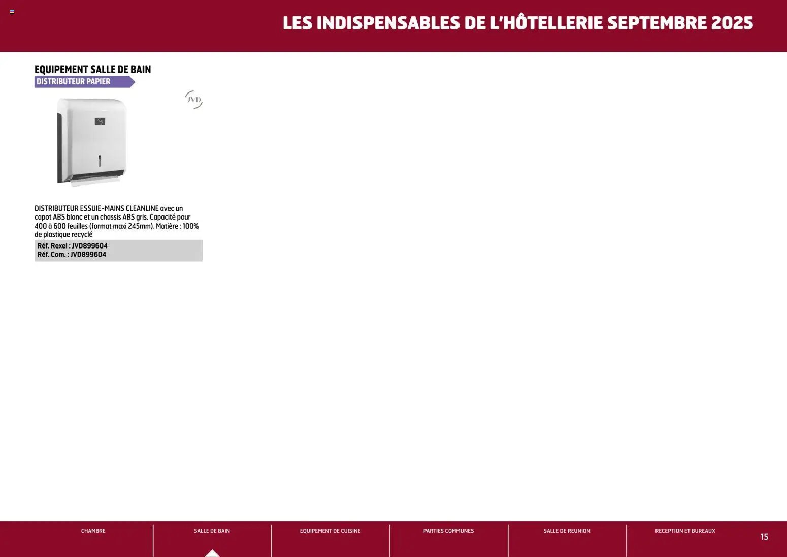 Rexel - Brochure les indispensables de l'Hôtellerie (2025-11-26 - 2025-12-31)