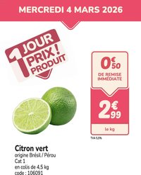 Promocash PROMO citron vert
