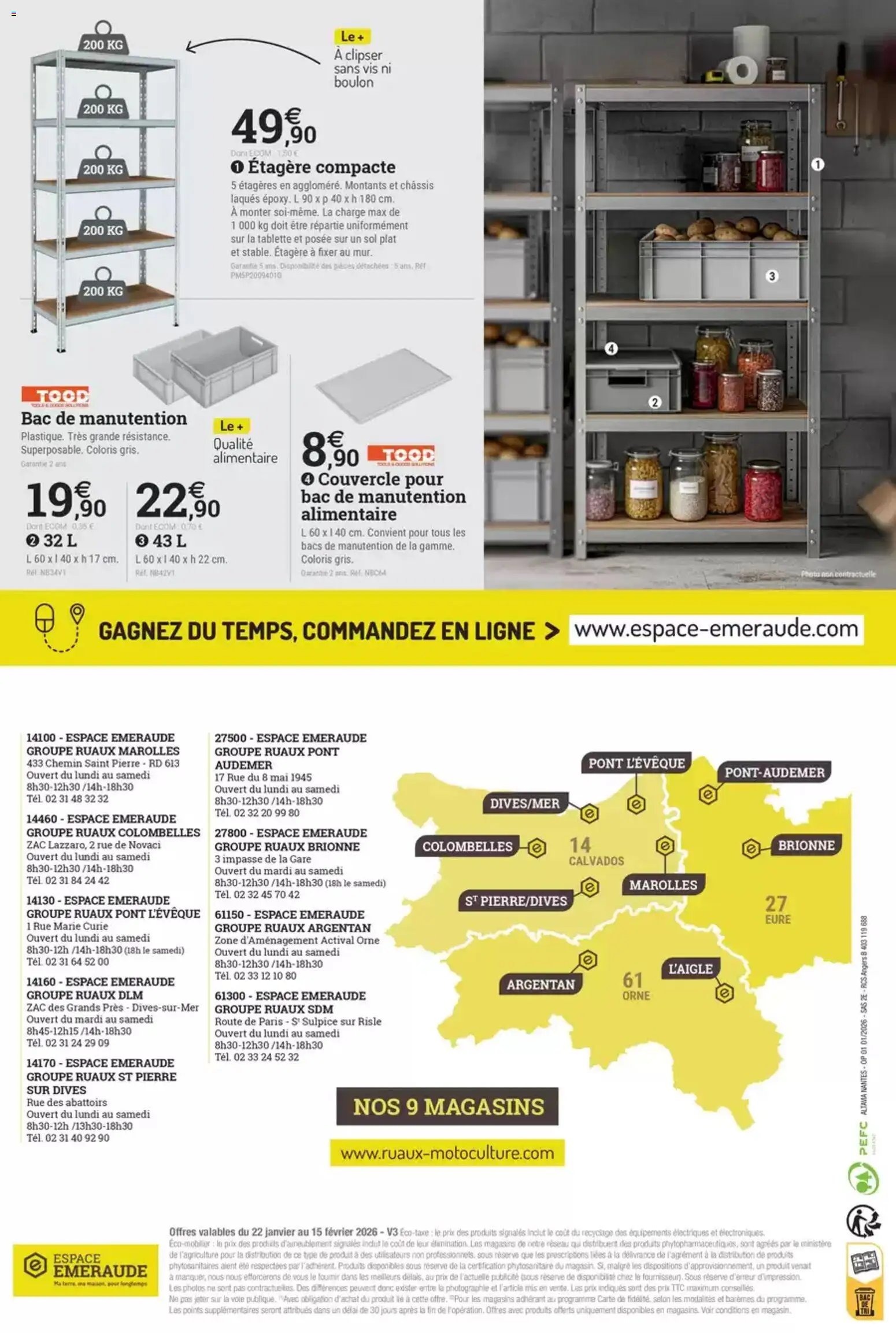 Espace Emeraude catalogue