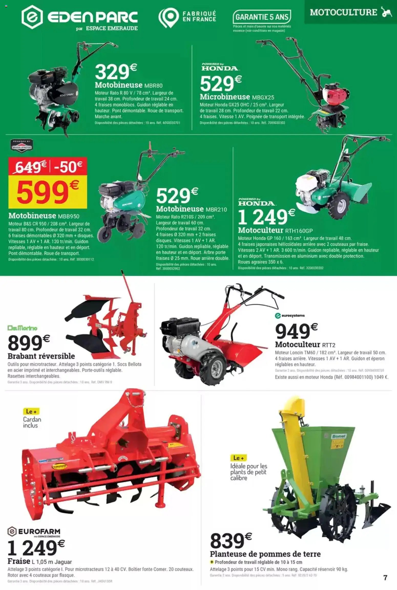 Espace Emeraude catalogue