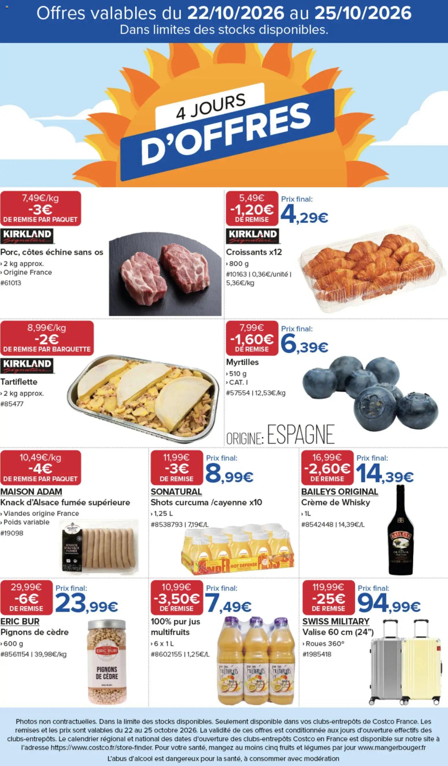 Costco 4 jours d'offres