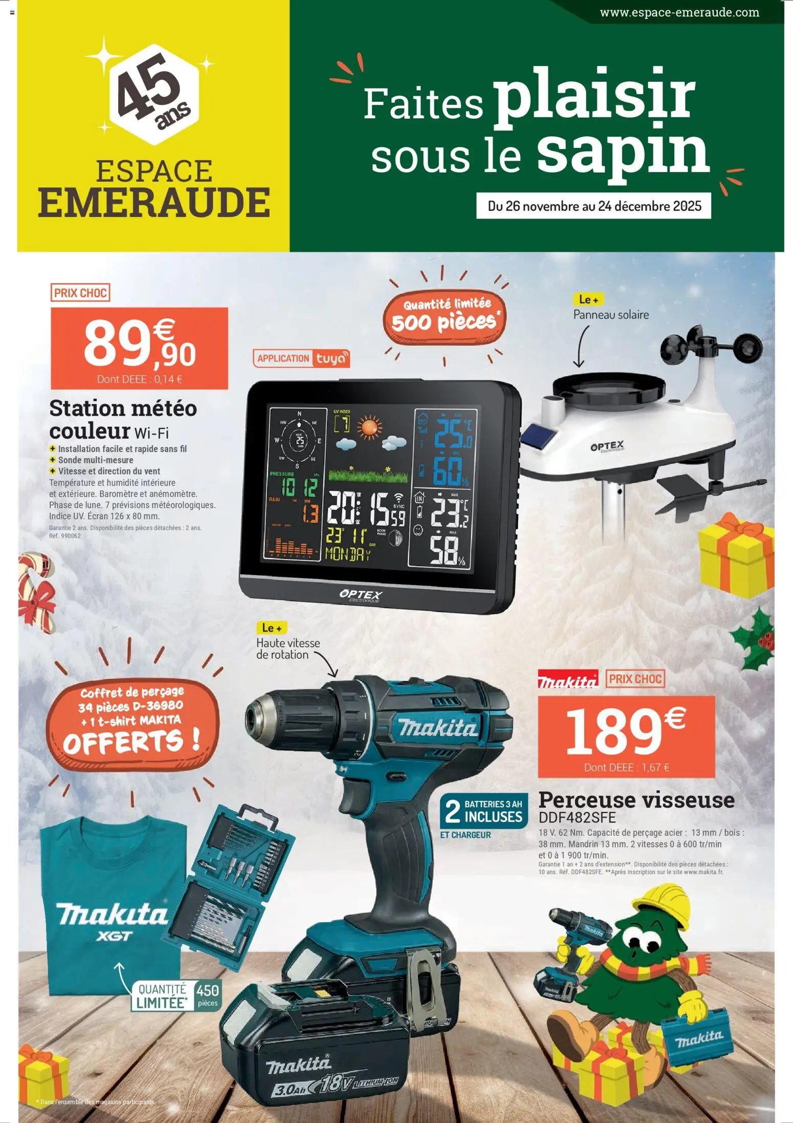 Espace Emeraude catalogue