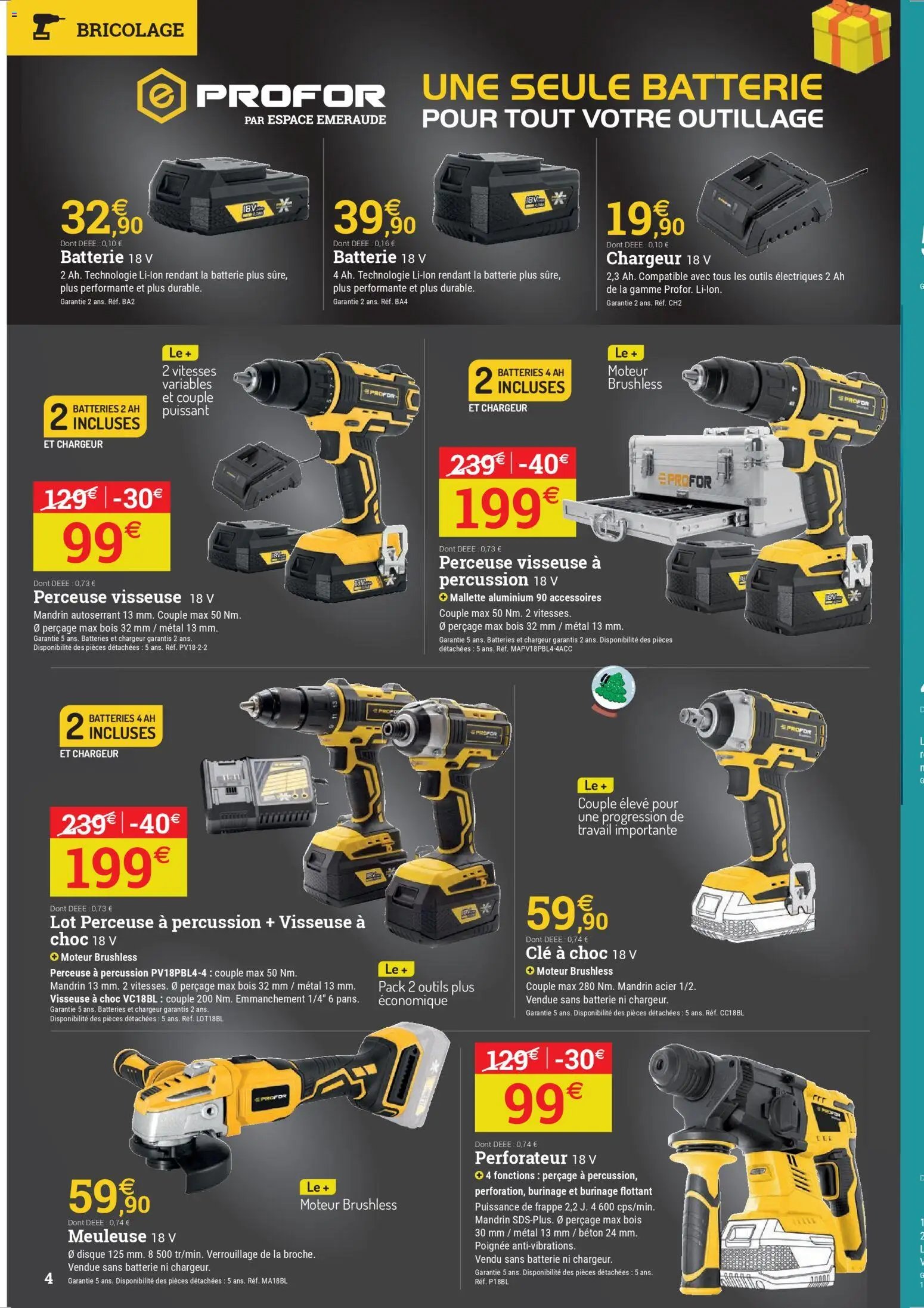 Espace Emeraude catalogue