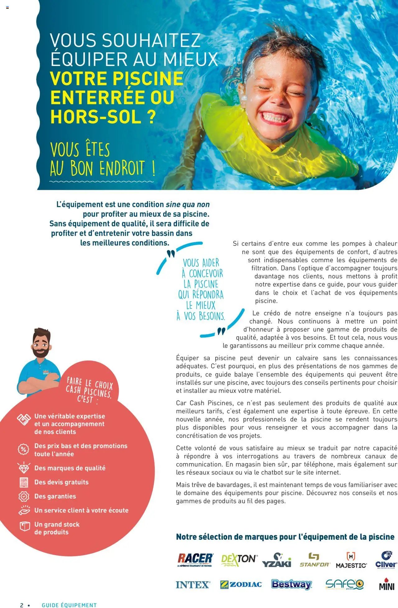 Cash Piscines Guide de l'équipement 