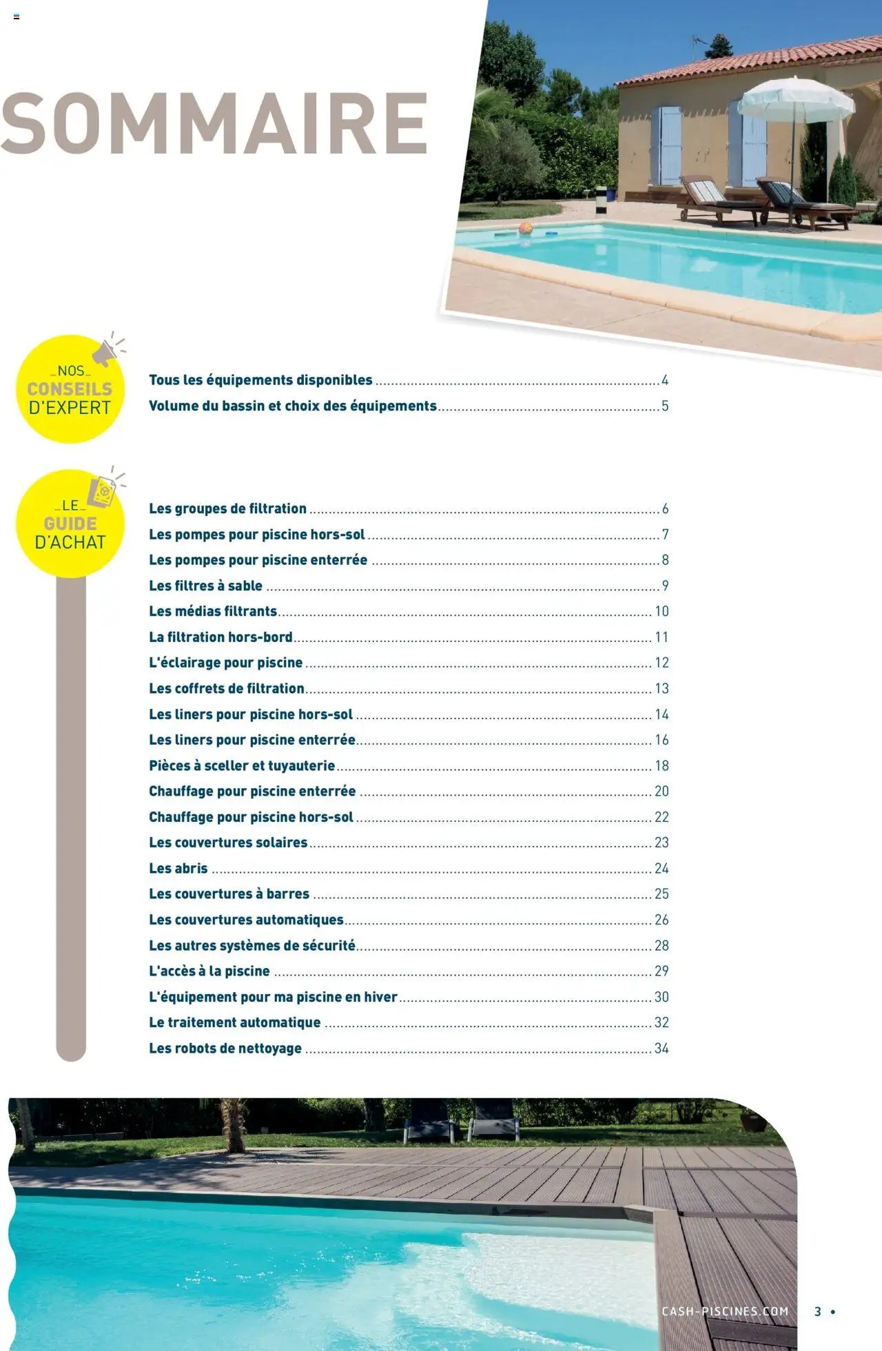 Cash Piscines Guide de l'équipement 