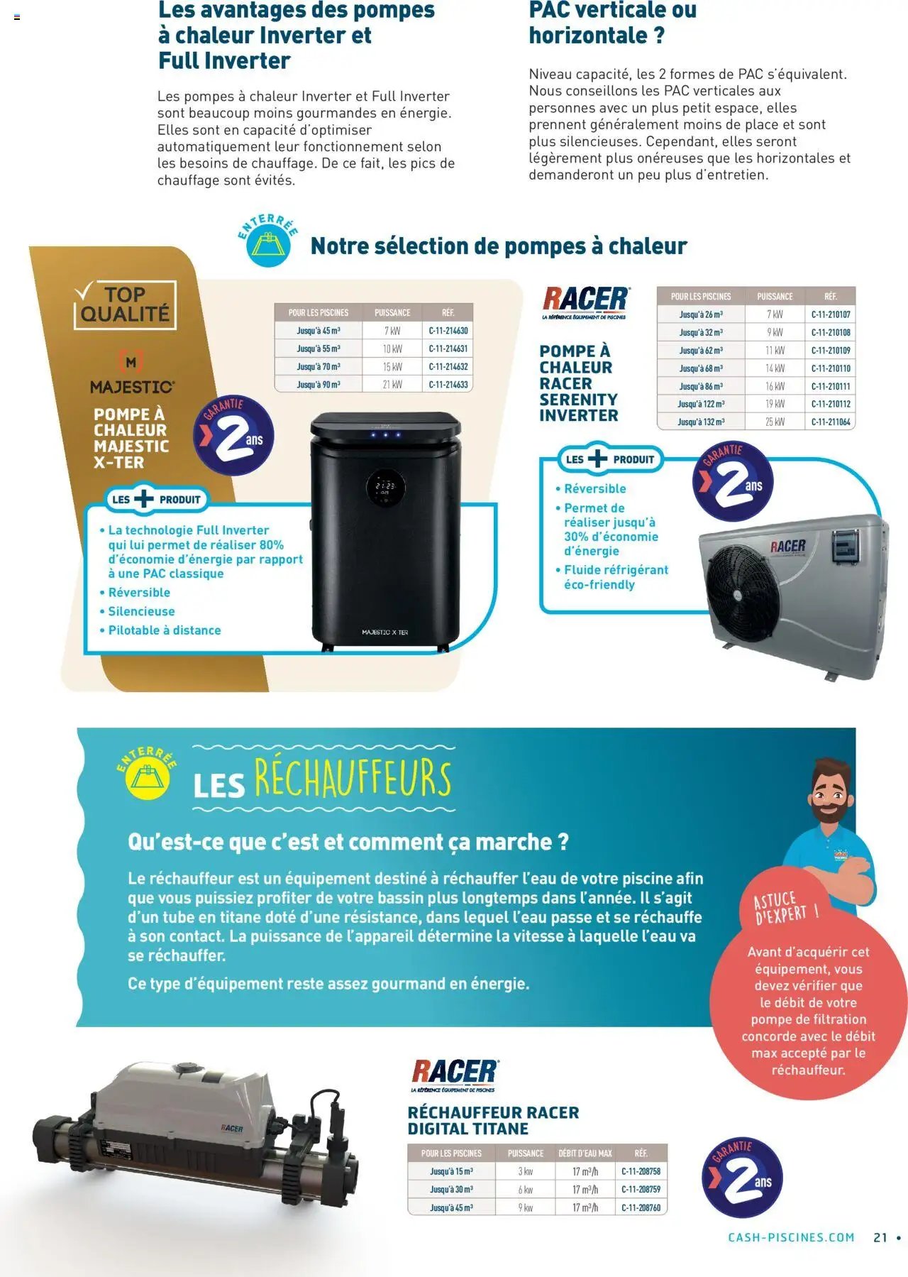 Cash Piscines Guide de l'équipement 
