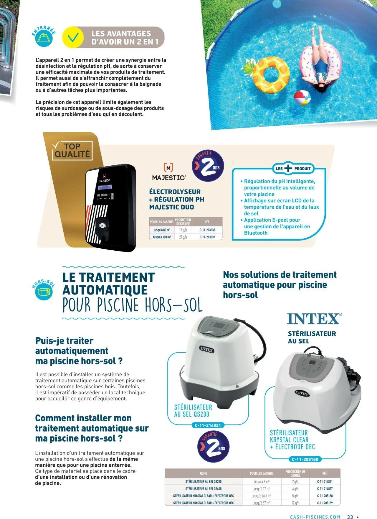 Cash Piscines Guide de l'équipement 