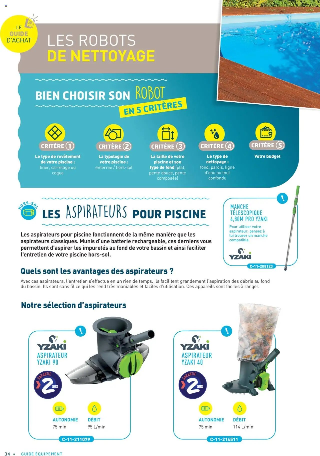 Cash Piscines Guide de l'équipement 