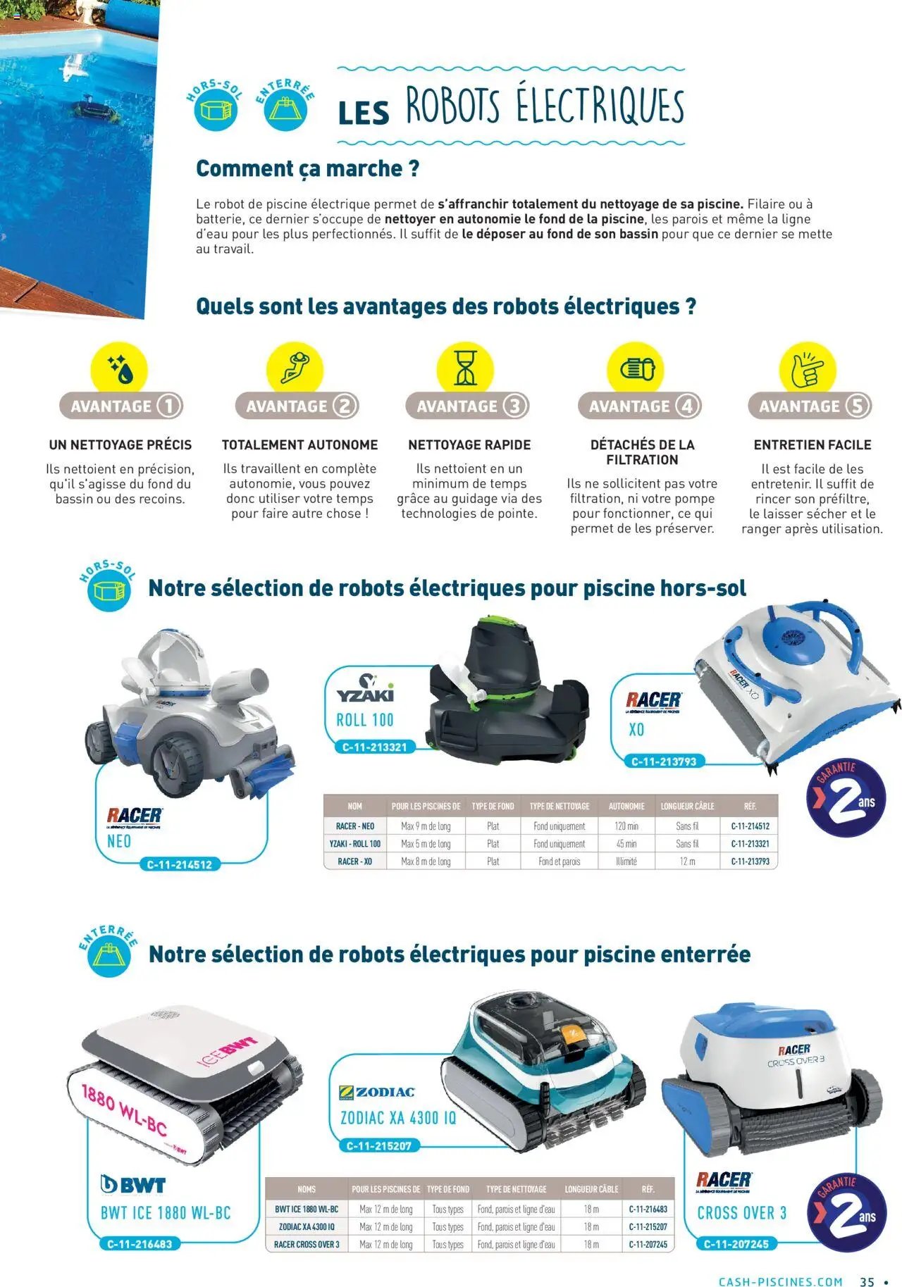 Cash Piscines Guide de l'équipement 