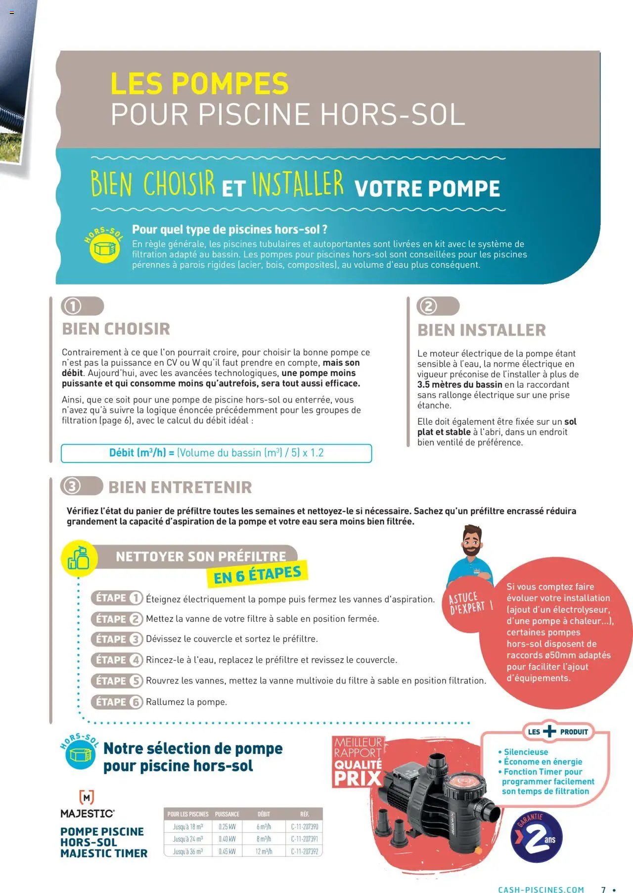 Cash Piscines Guide de l'équipement 