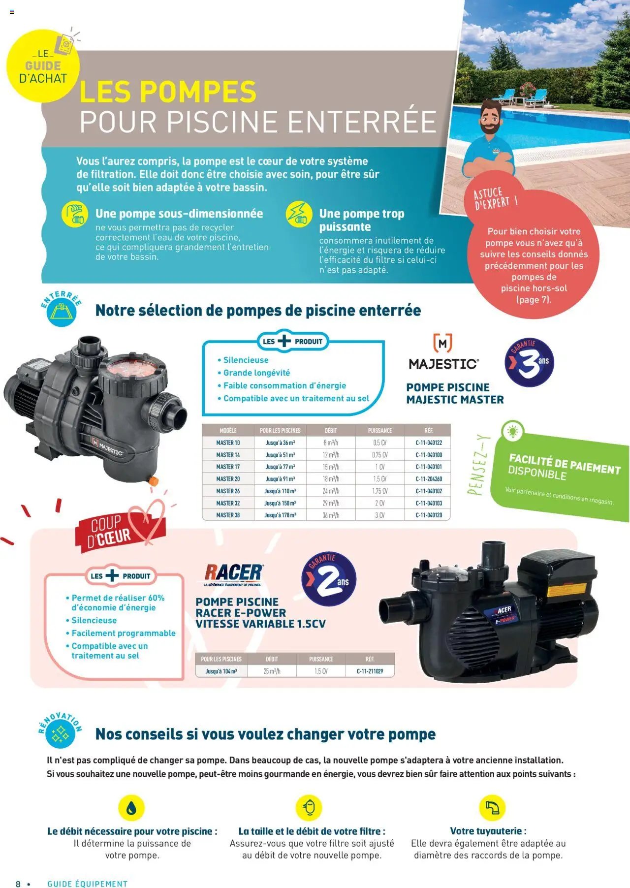 Cash Piscines Guide de l'équipement 
