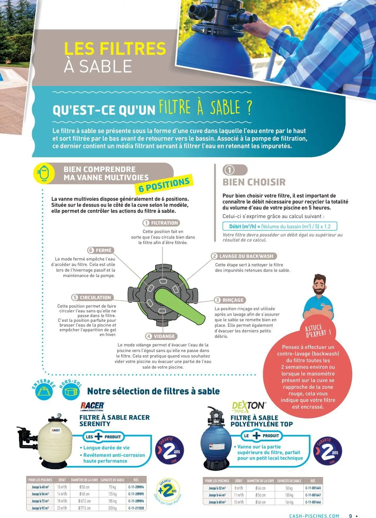 Cash Piscines Guide de l'équipement 