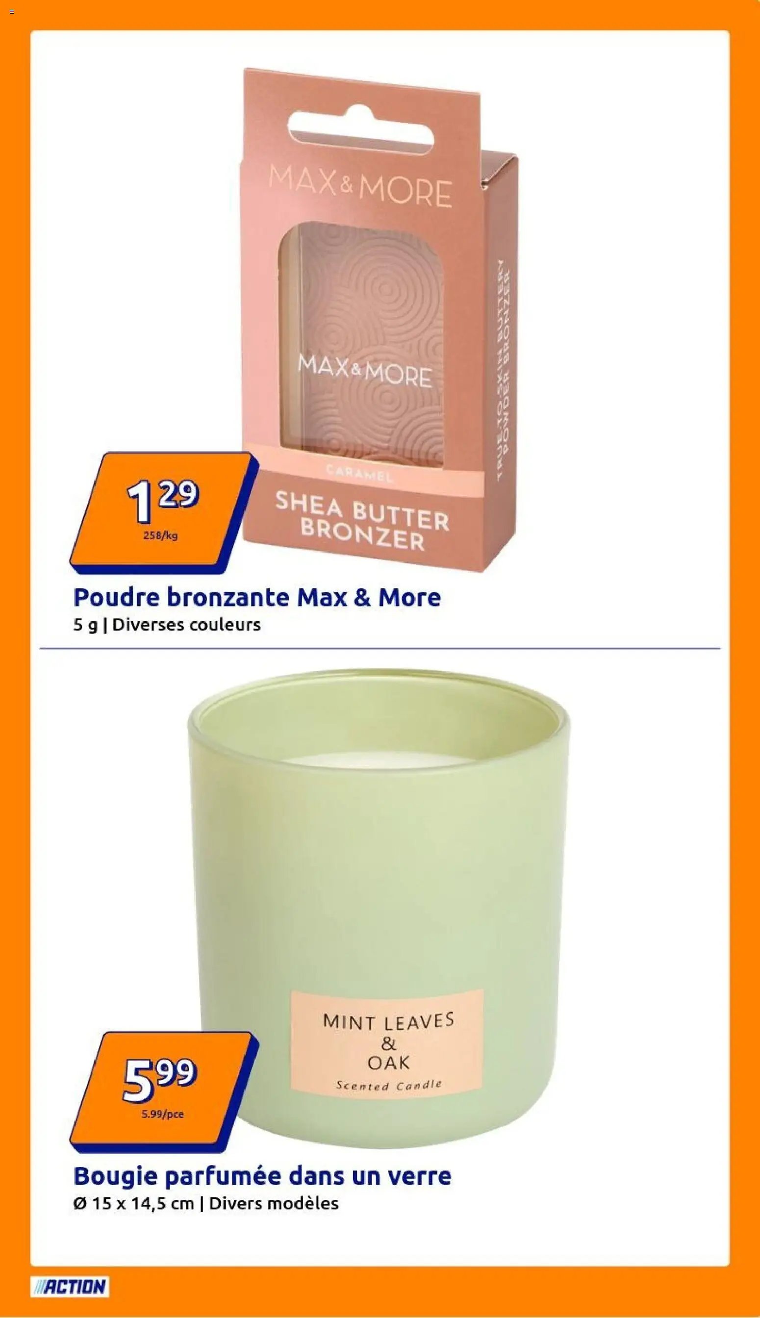 Action catalogue de la semaine