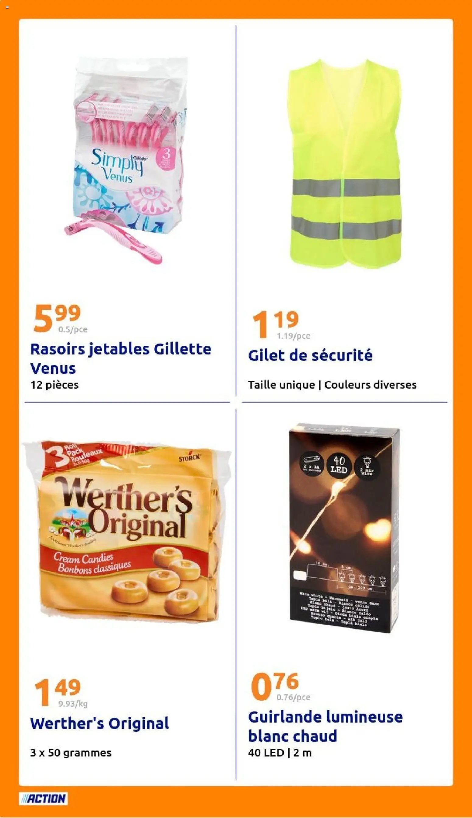 Action catalogue de la semaine