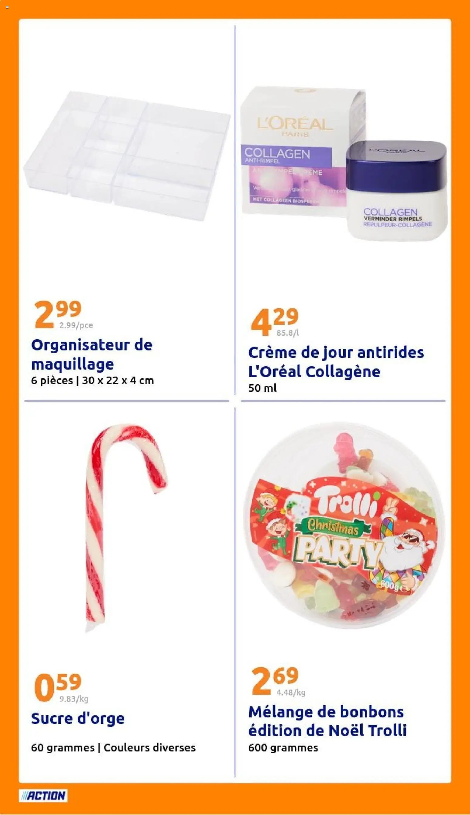 Action catalogue de la semaine