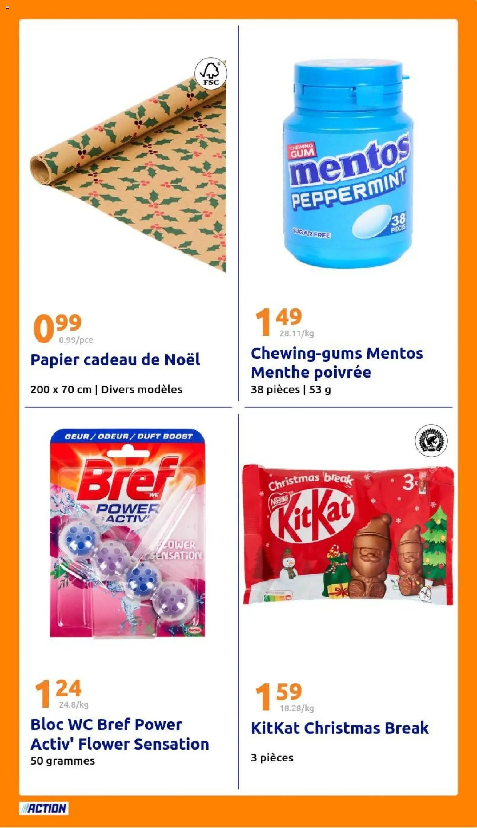 Action catalogue de la semaine