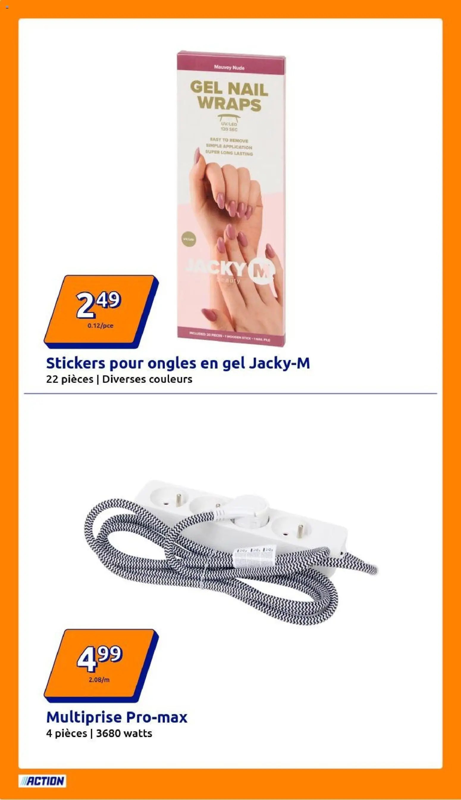 Action catalogue de la semaine