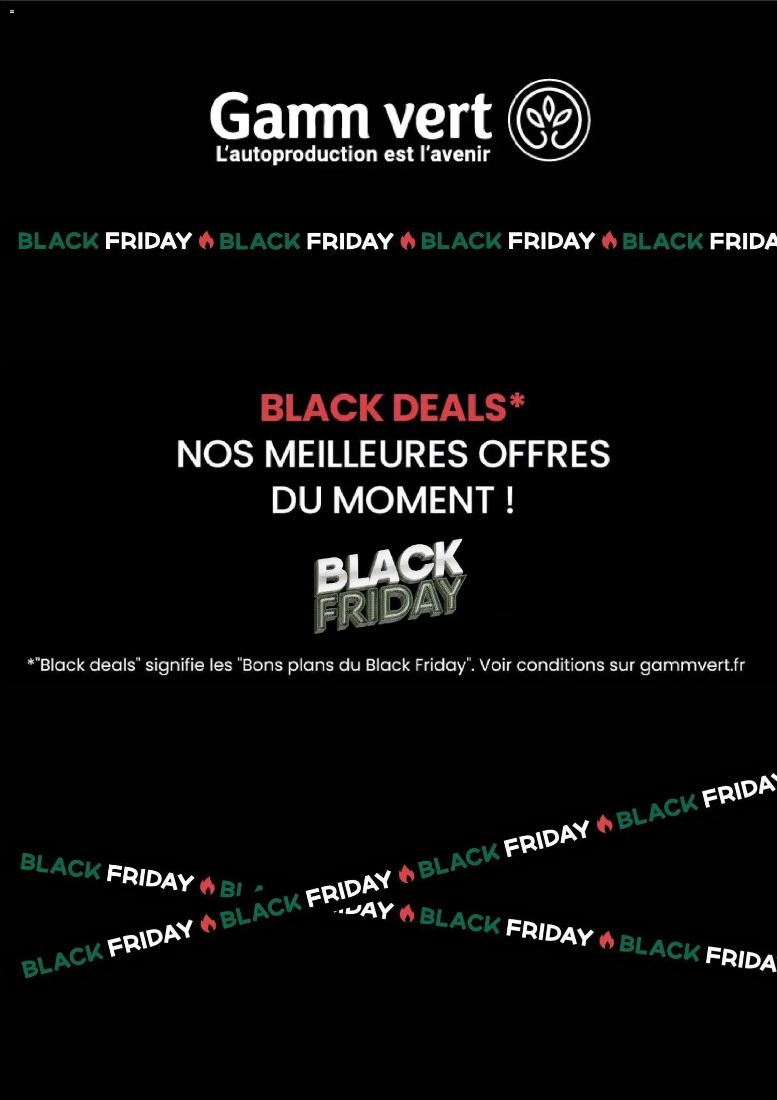 Gamm vert Black Friday