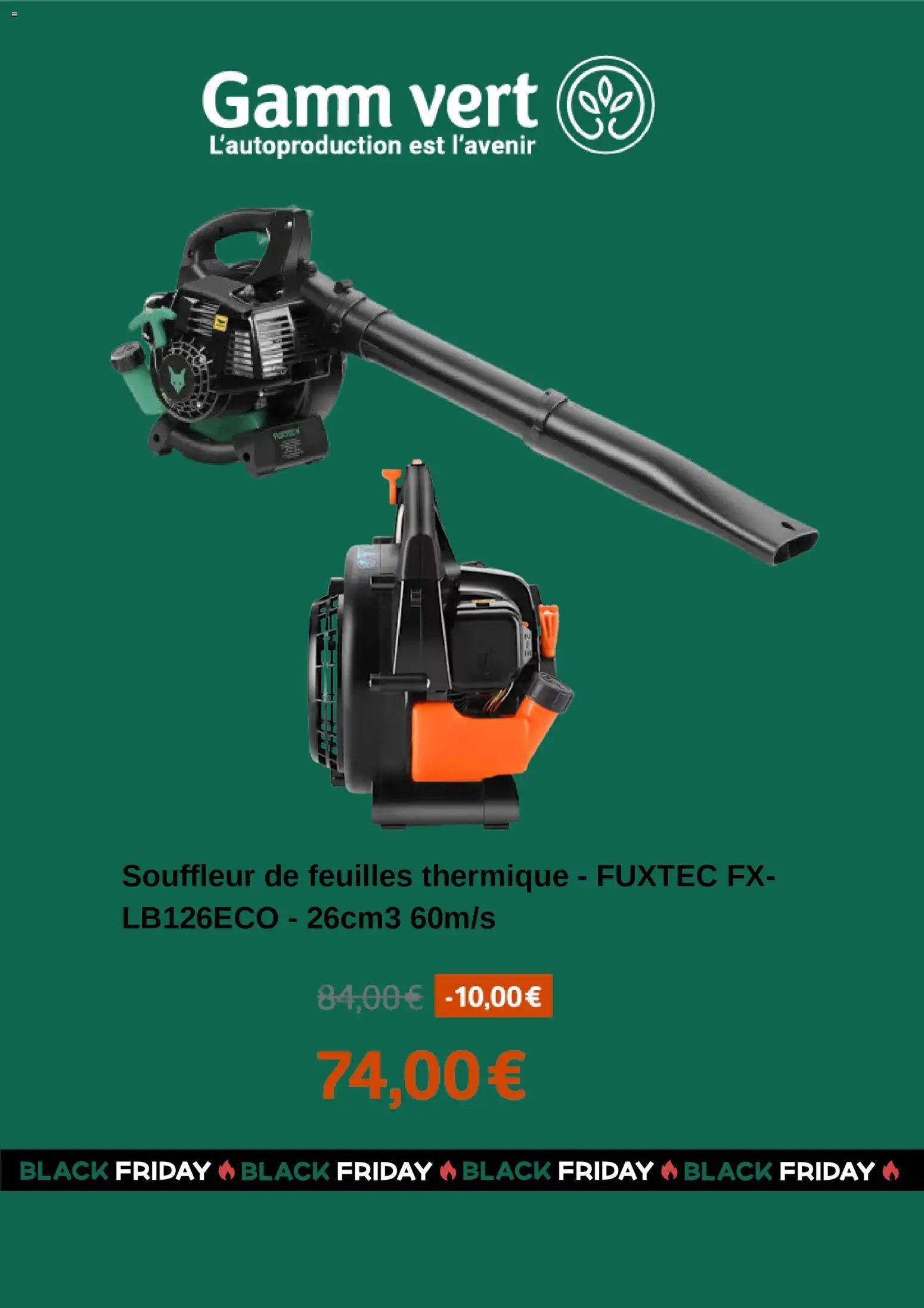 Gamm vert Black Friday