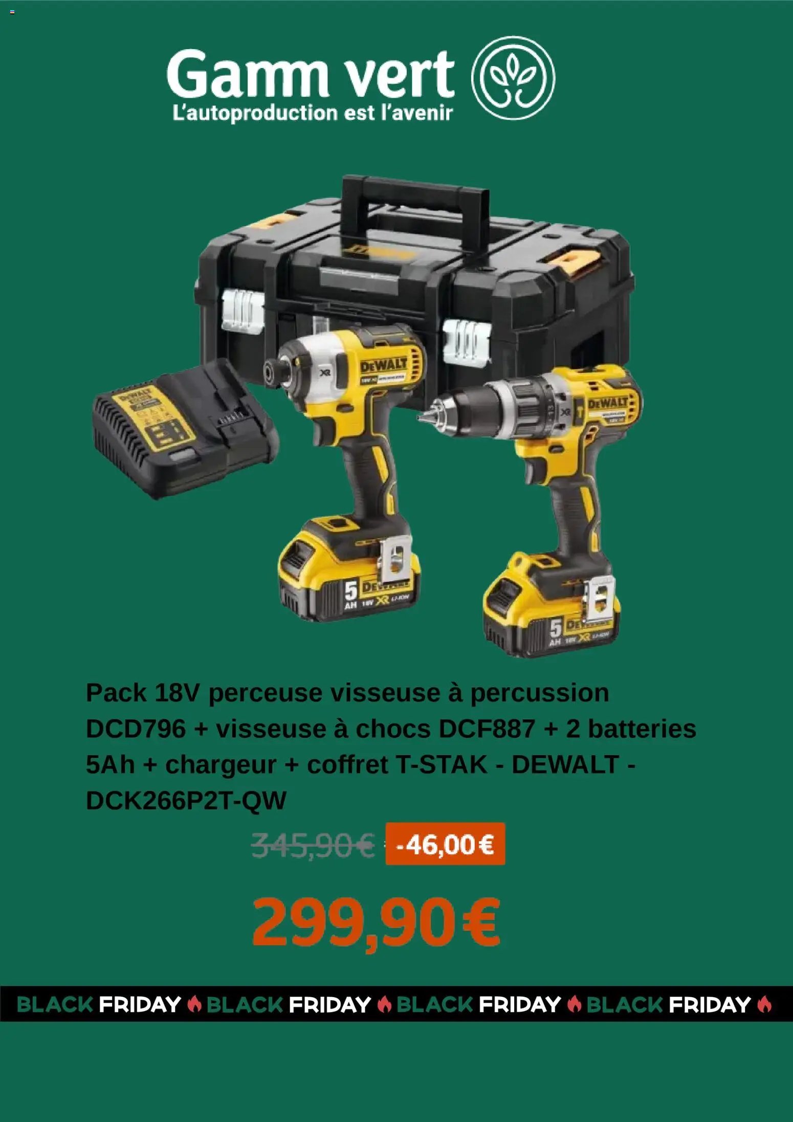 Gamm vert Black Friday