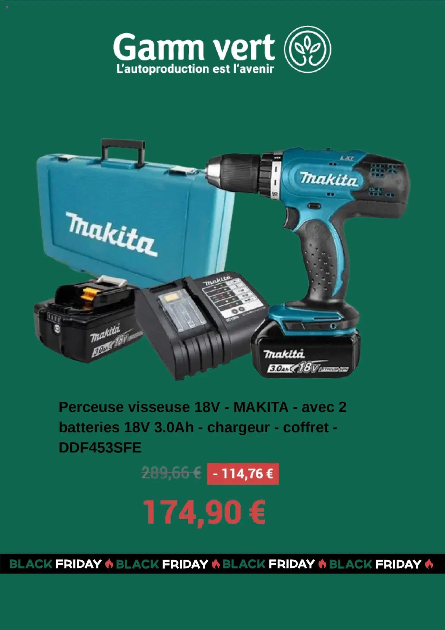 Gamm vert Black Friday