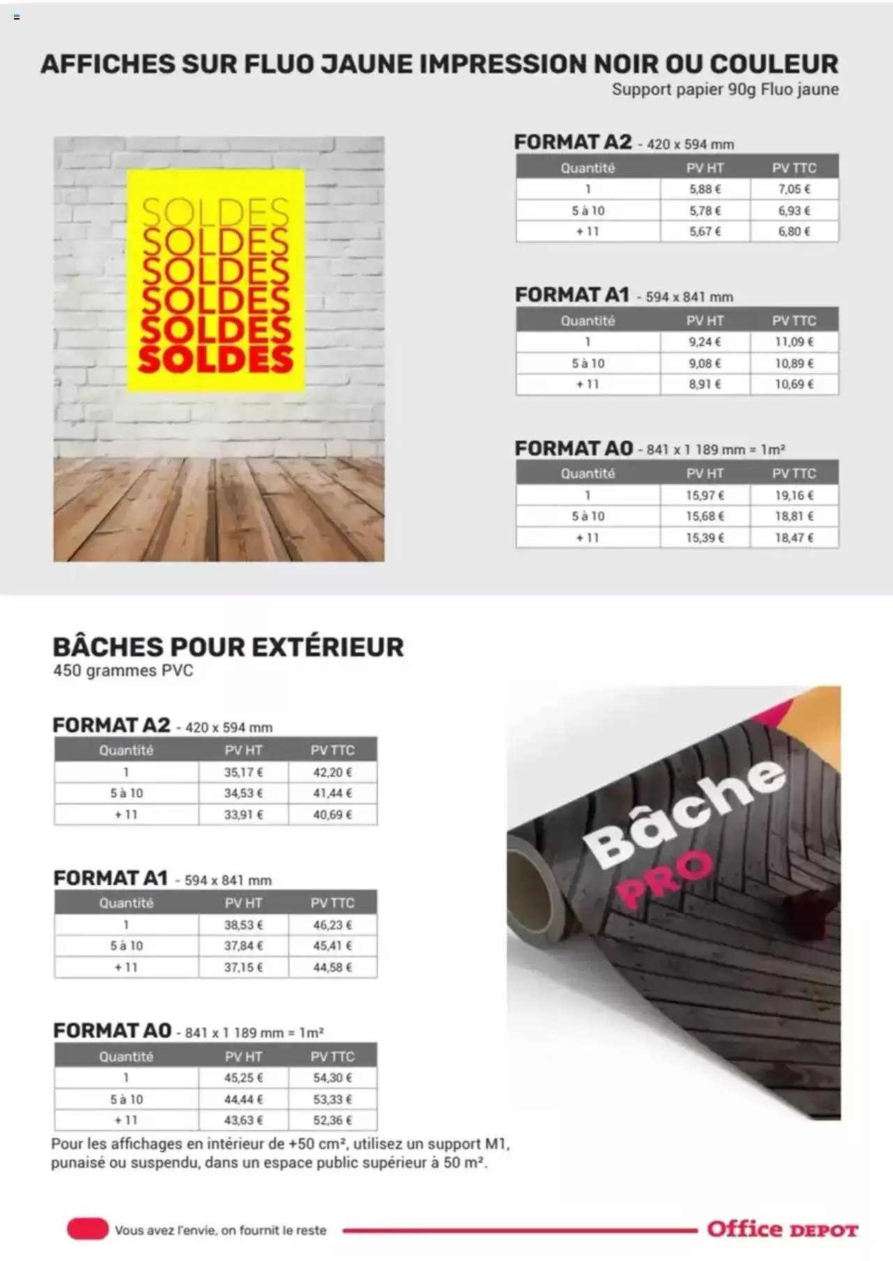 Office depot produits personnalisés Imprimerie 2024 - 2025 (2025-05-08 - 2025-12-31)