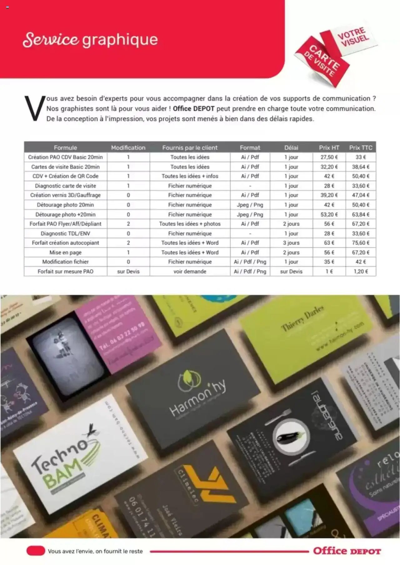 Office depot produits personnalisés Imprimerie 2024 - 2025 (2025-05-08 - 2025-12-31)