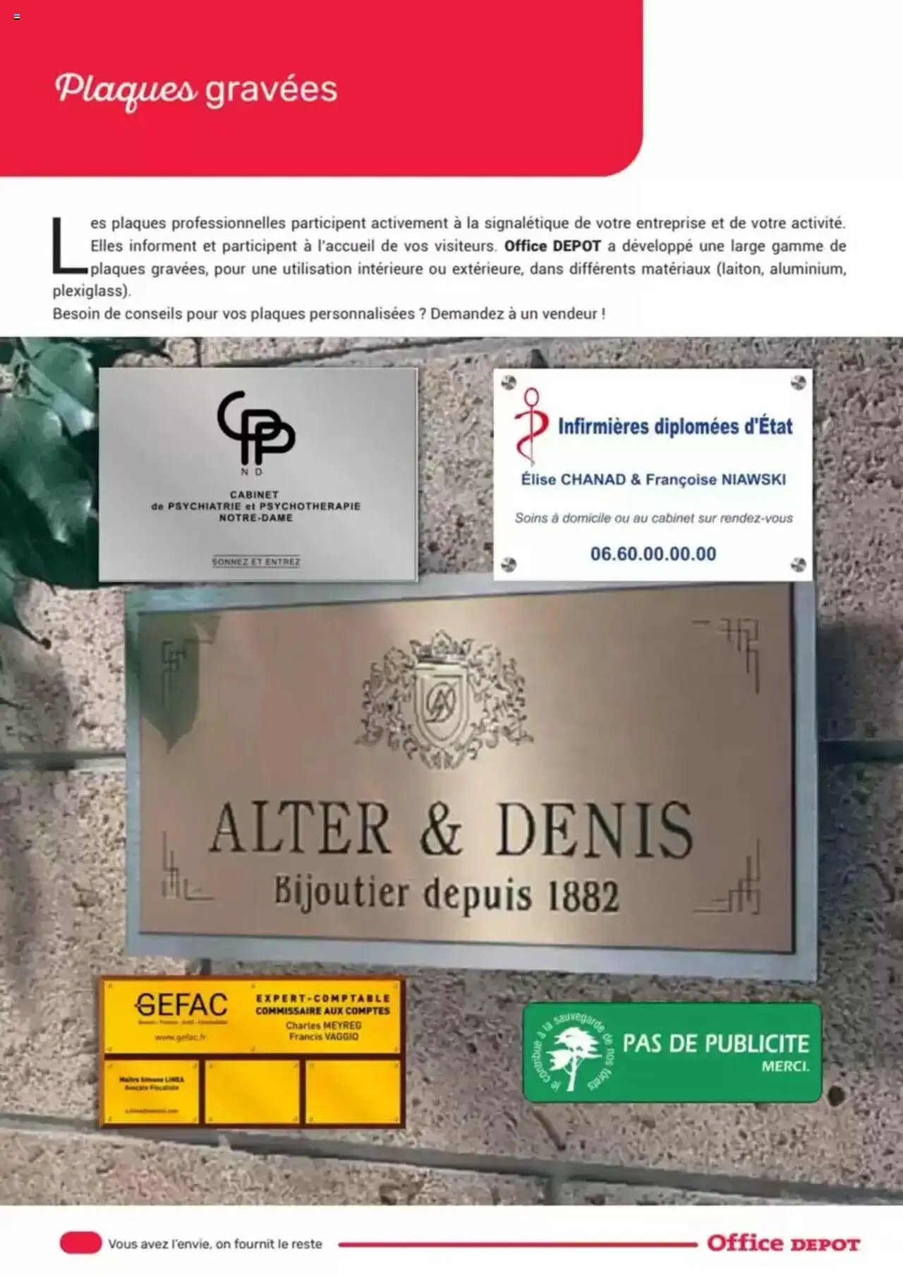 Office depot produits personnalisés Imprimerie 2024 - 2025 (2025-05-08 - 2025-12-31)