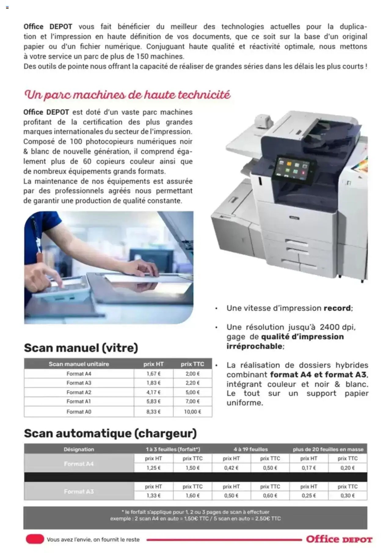 Office depot produits personnalisés Imprimerie 2024 - 2025 (2025-05-08 - 2025-12-31)