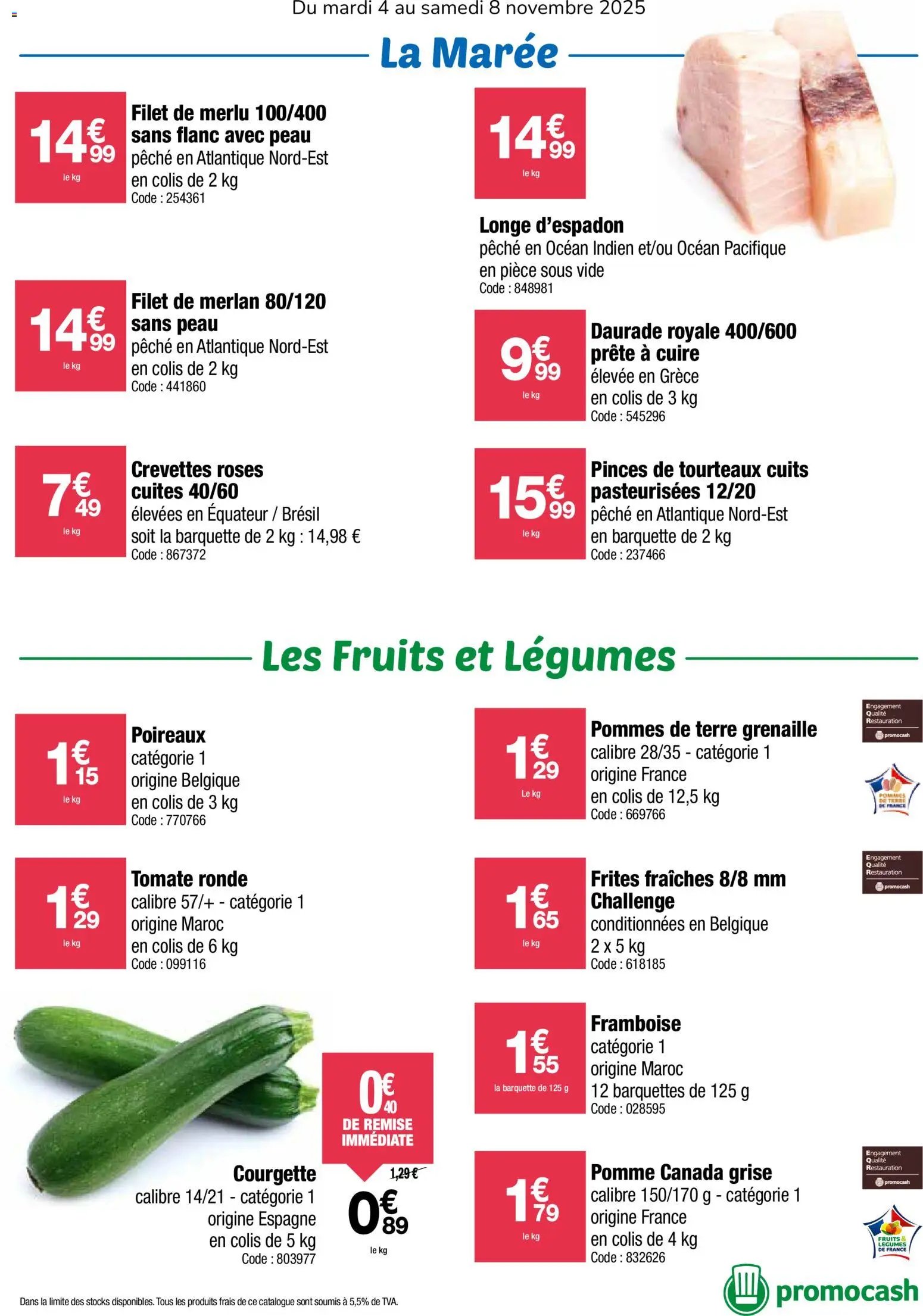 Promocash Catalogue le frais 