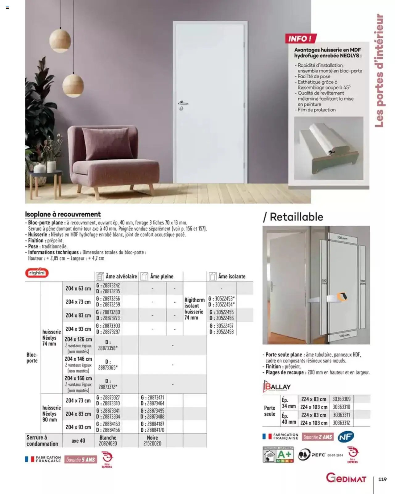 Gedimat Menuiseries intérieures & extérieurs (2025-03-14 - 2025-12-31)