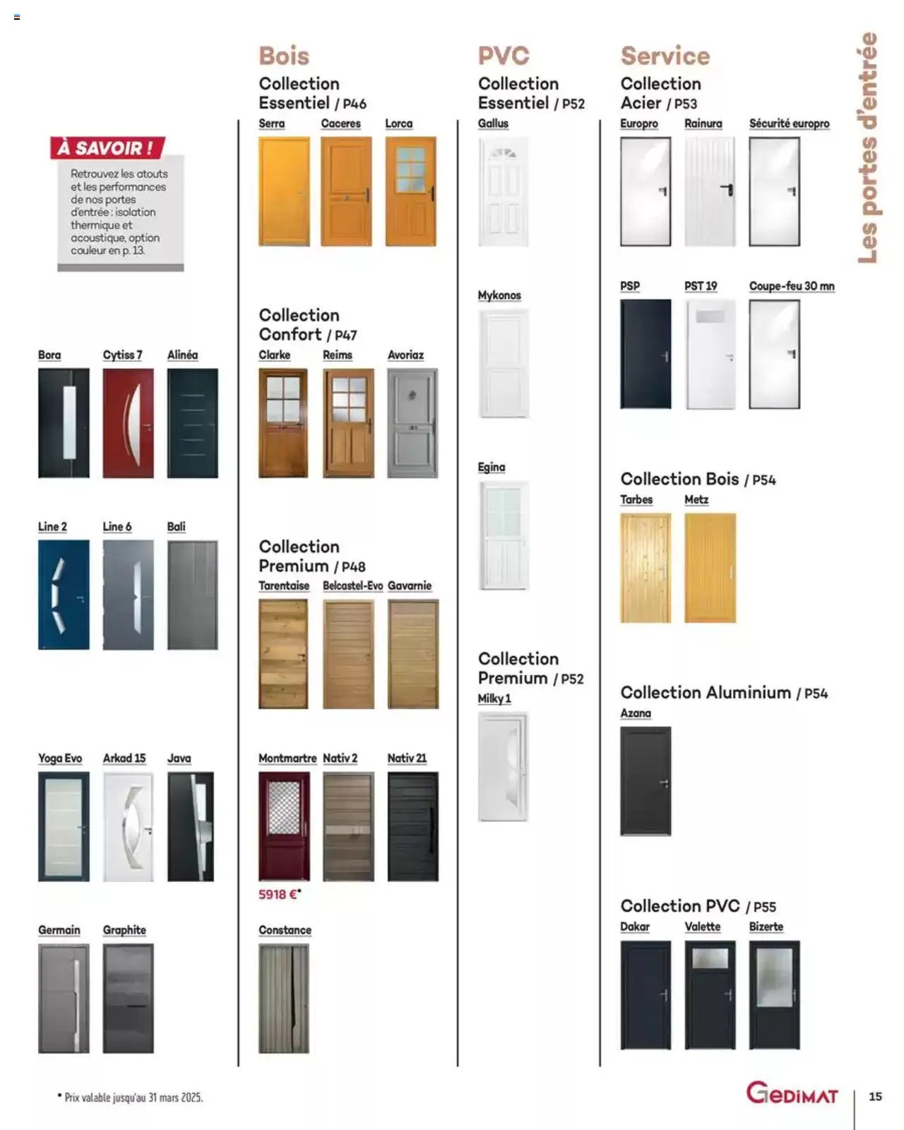 Gedimat Menuiseries intérieures & extérieurs (2025-03-14 - 2025-12-31)