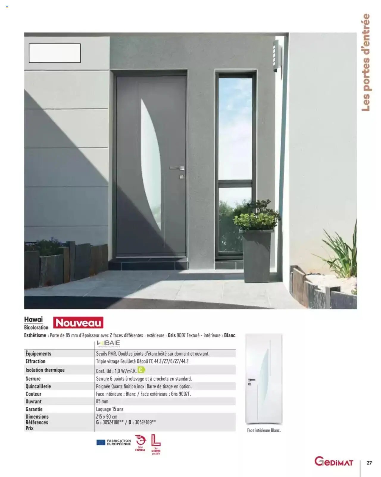 Gedimat Menuiseries intérieures & extérieurs (2025-03-14 - 2025-12-31)