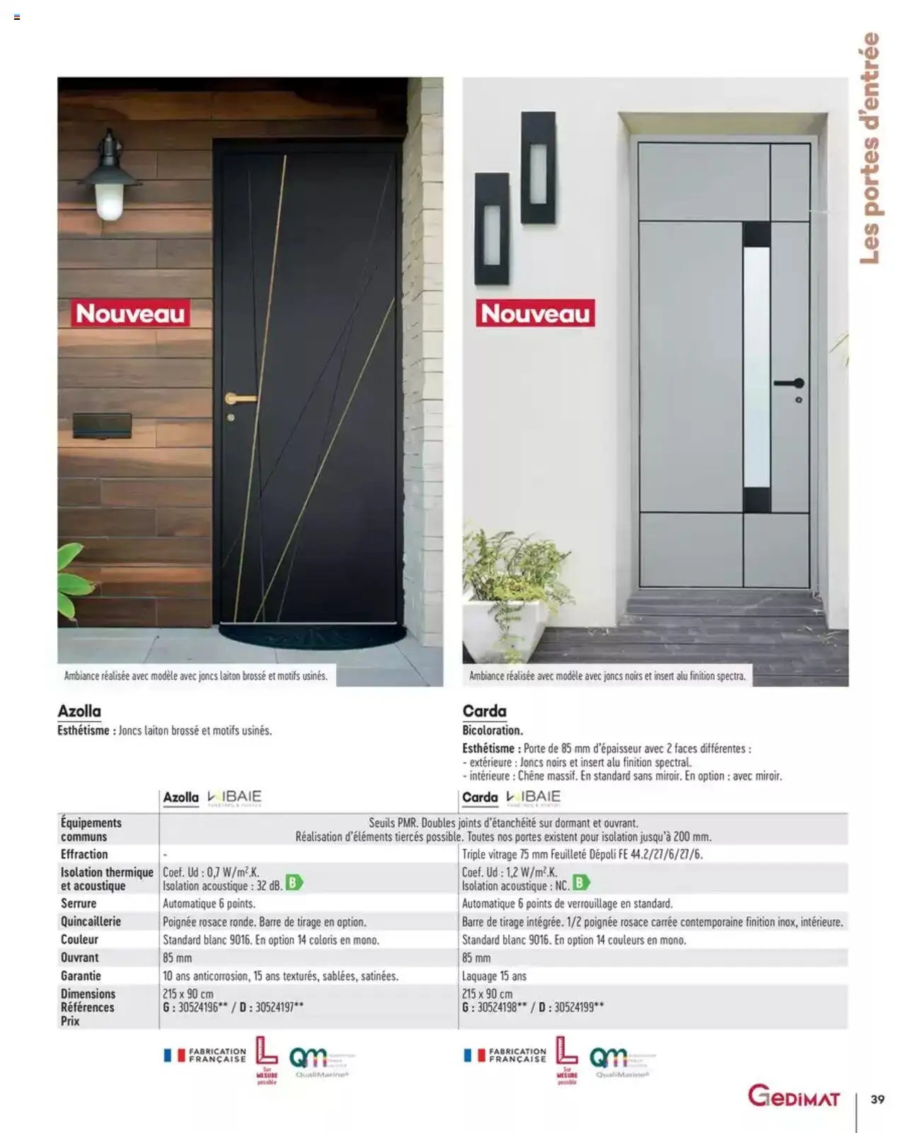 Gedimat Menuiseries intérieures & extérieurs (2025-03-14 - 2025-12-31)