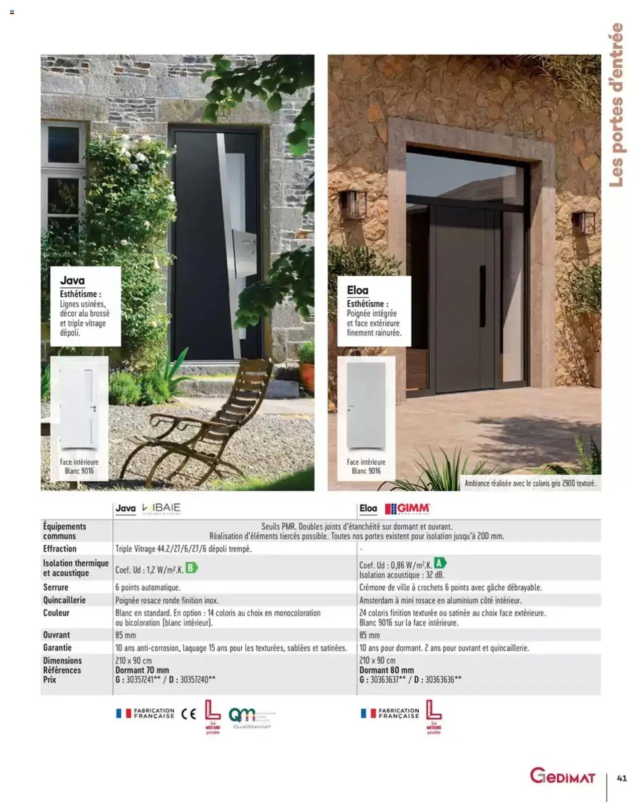 Gedimat Menuiseries intérieures & extérieurs (2025-03-14 - 2025-12-31)