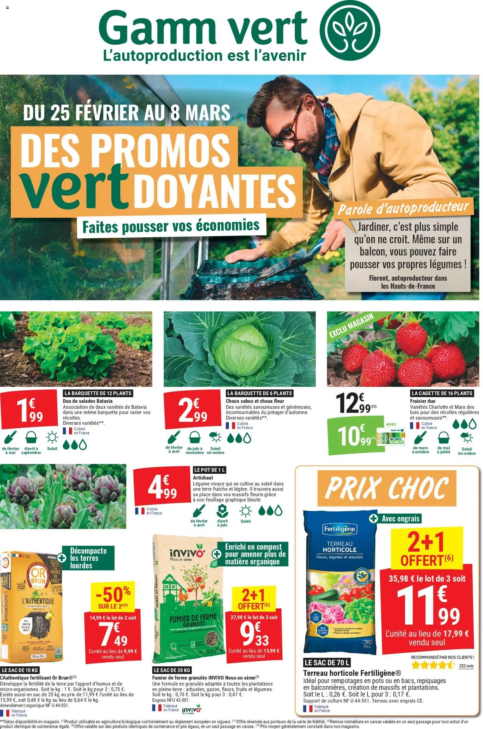Gamm vert - Des promos vertdoyantes