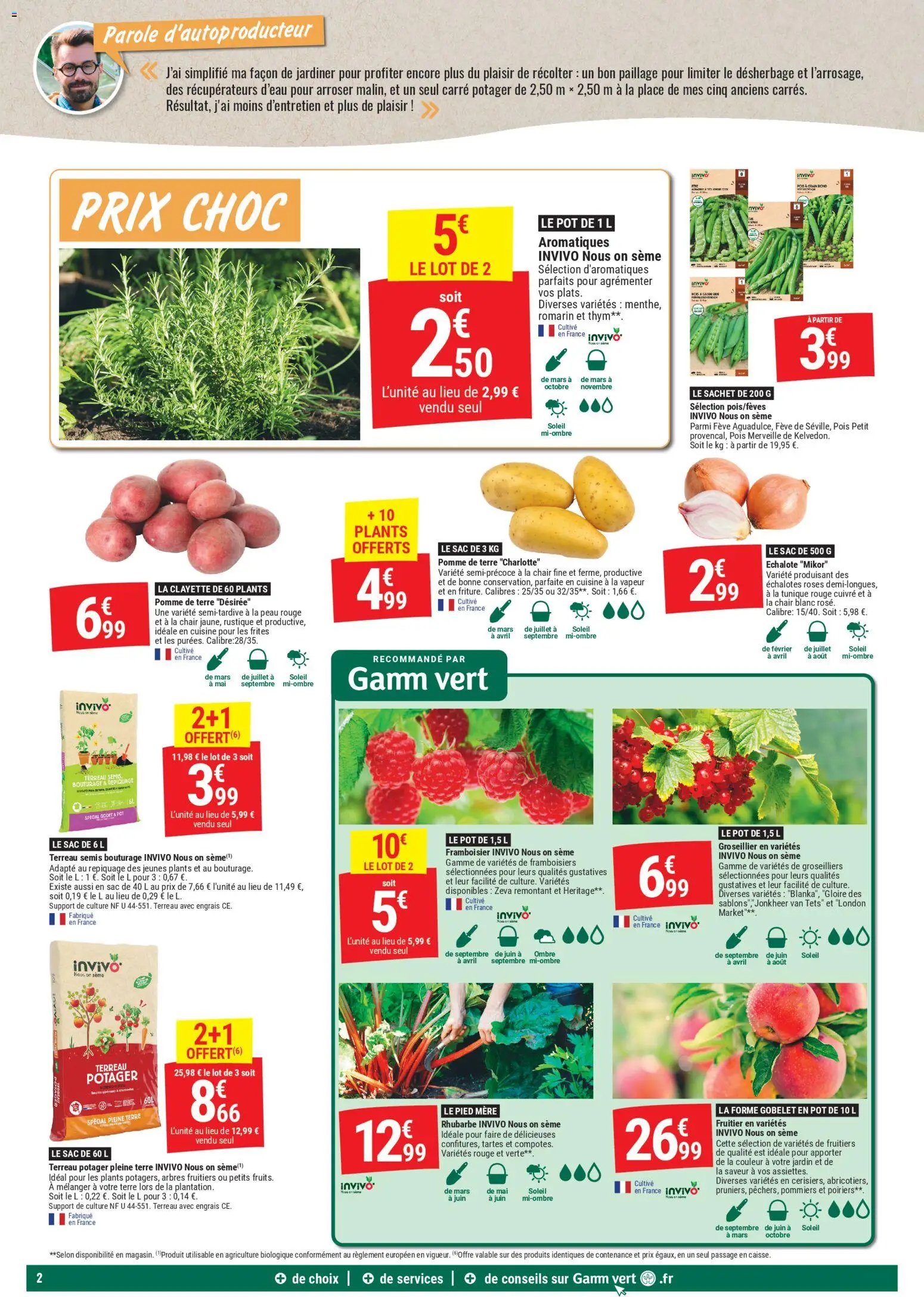 Gamm vert - Des promos vertdoyantes (2026-02-25 - 2026-03-08)