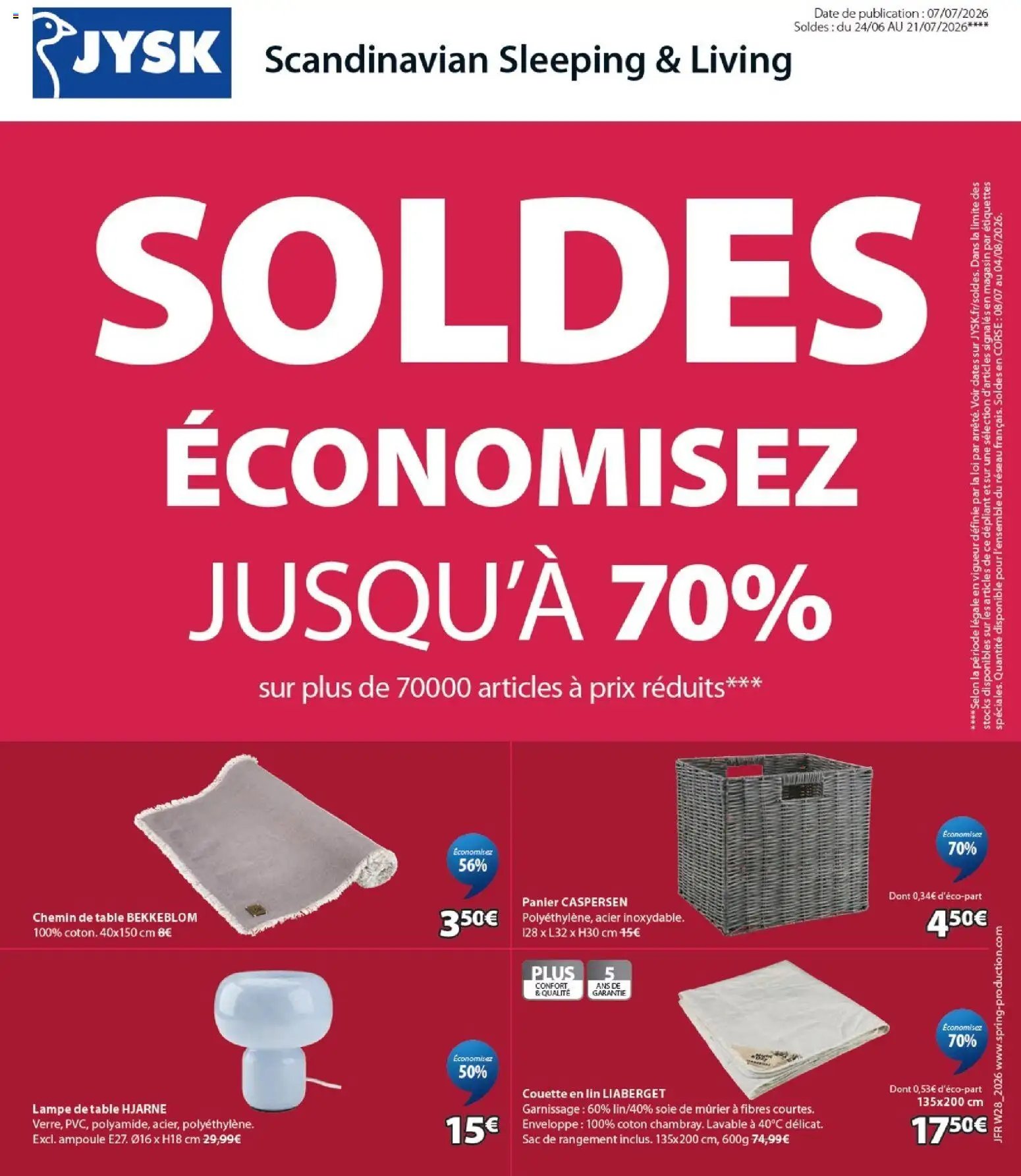 Jysk catalogue soldes