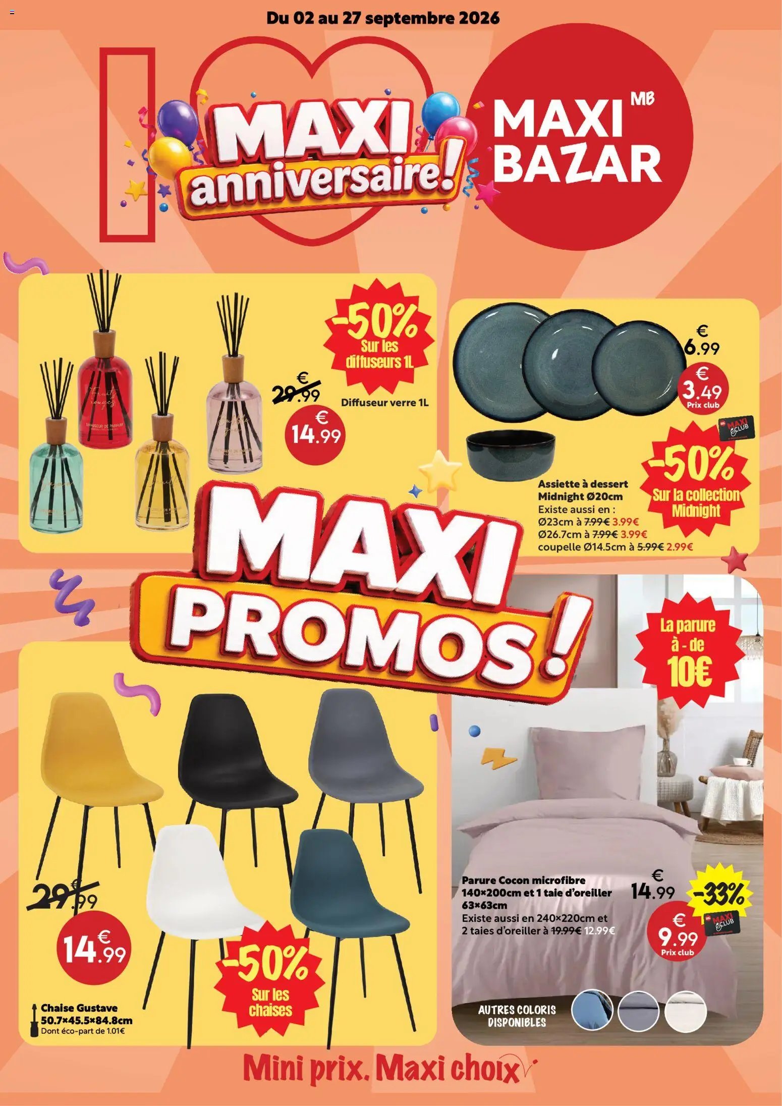 Maxi Bazar - Brochure anniversaire