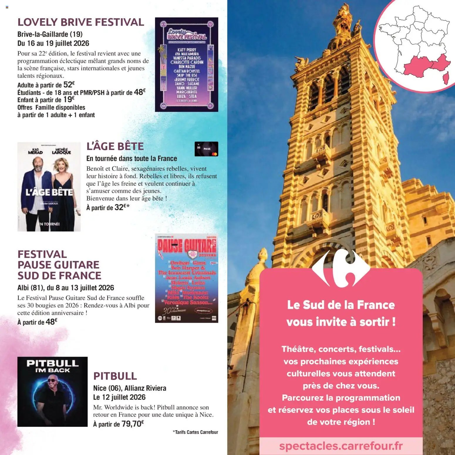 Carrefour City Le book des sorties (2026-04-03 - 2026-09-30)