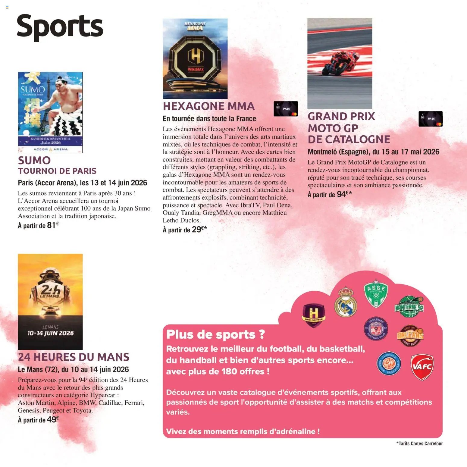 Carrefour City Le book des sorties (2026-04-03 - 2026-09-30)